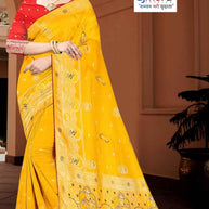 Stylish Jacquard Silk Saree with Blouse Piece for Festive Collection | PLP-UMANGI