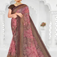Classic Printed Saree with Blouse Piece for Timeless Traditional Style  | SNR-IMAGE