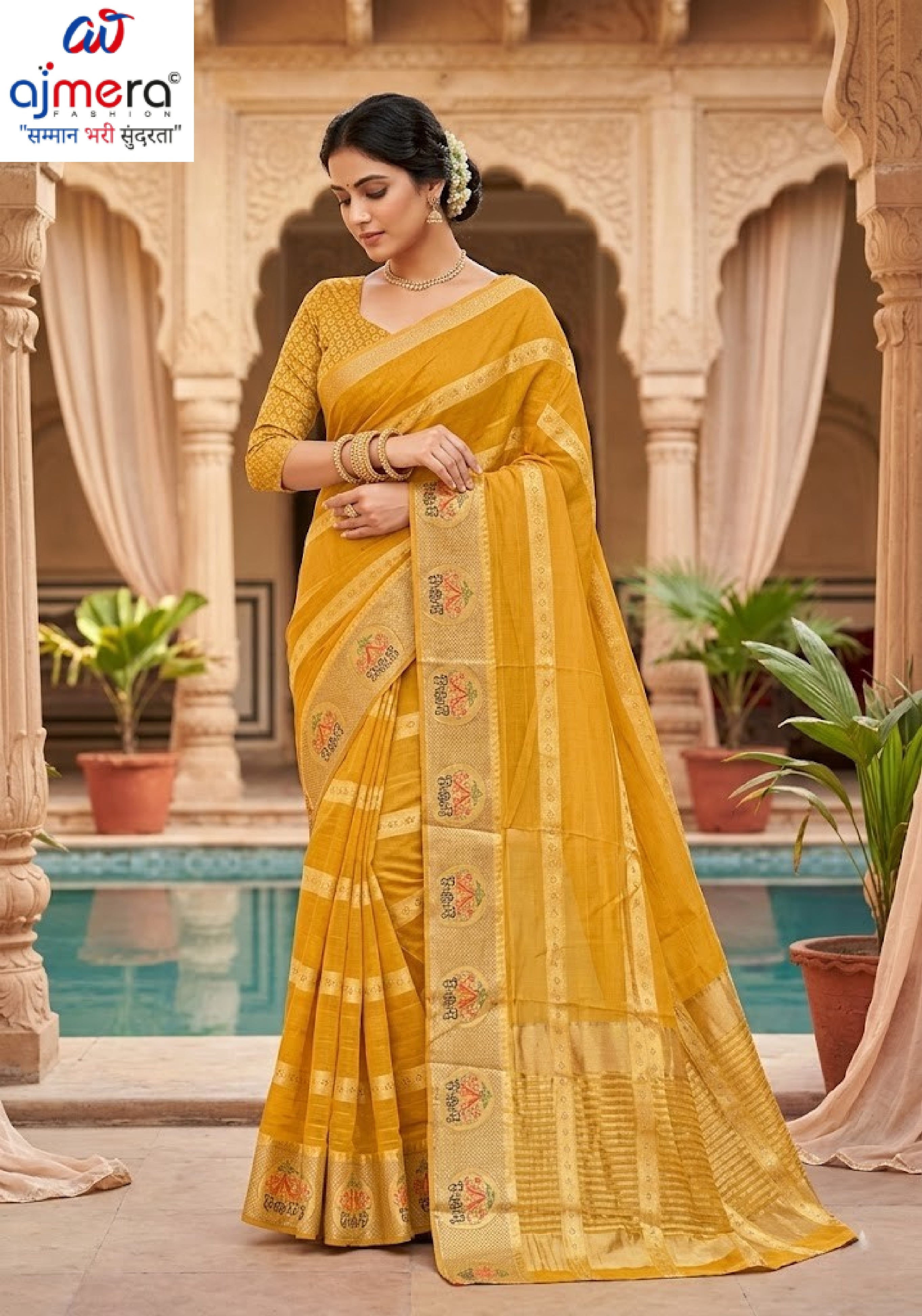 Premium Jacquard Silk Saree without Blouse for Ethnic Celebrations | DNA-KANAK SILK