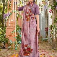 Premium Printed Saree with Matching Blouse Piece for Ethnic Elegance | PRM-JANEMAN