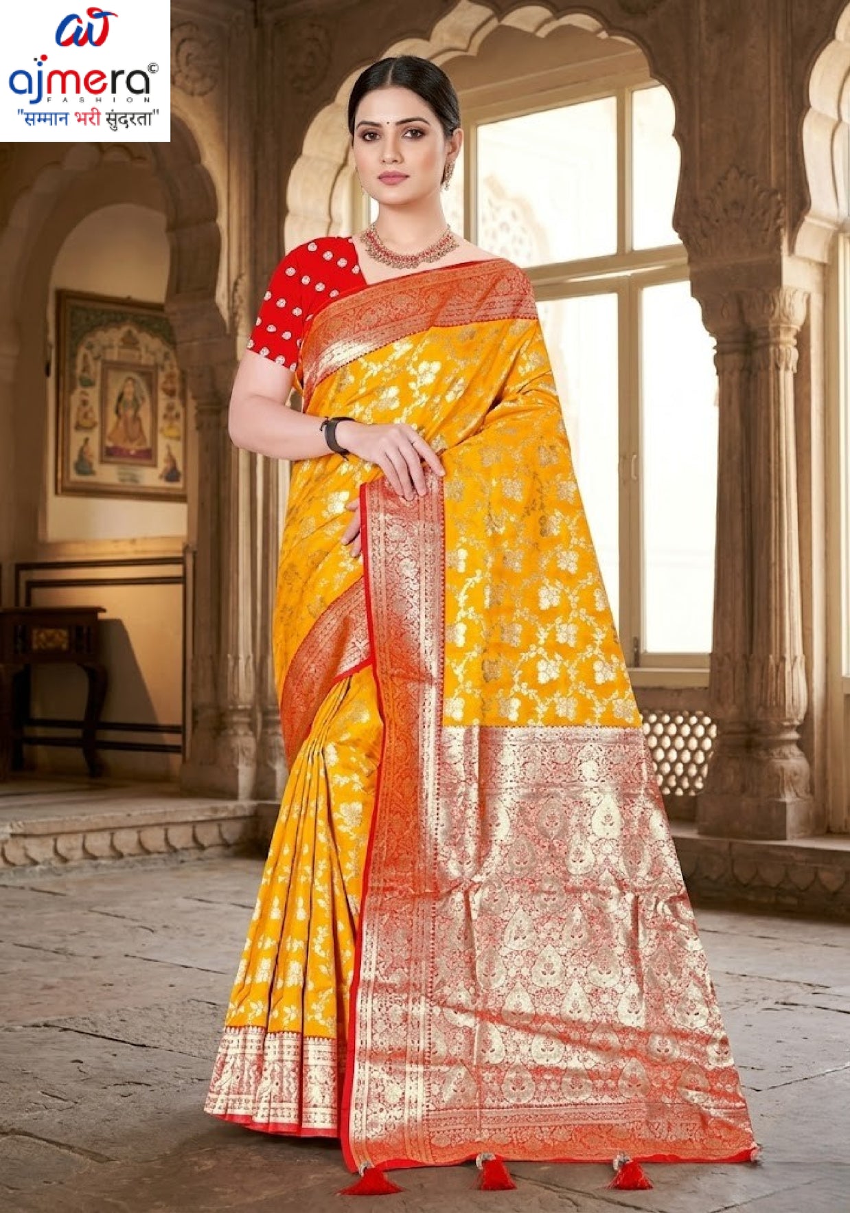 Signature Jacquard Silk Saree With Blouse Piece | TUL-BANARSI PURE SILK VOL-02