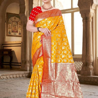 Signature Jacquard Silk Saree With Blouse Piece | TUL-BANARSI PURE SILK VOL-02