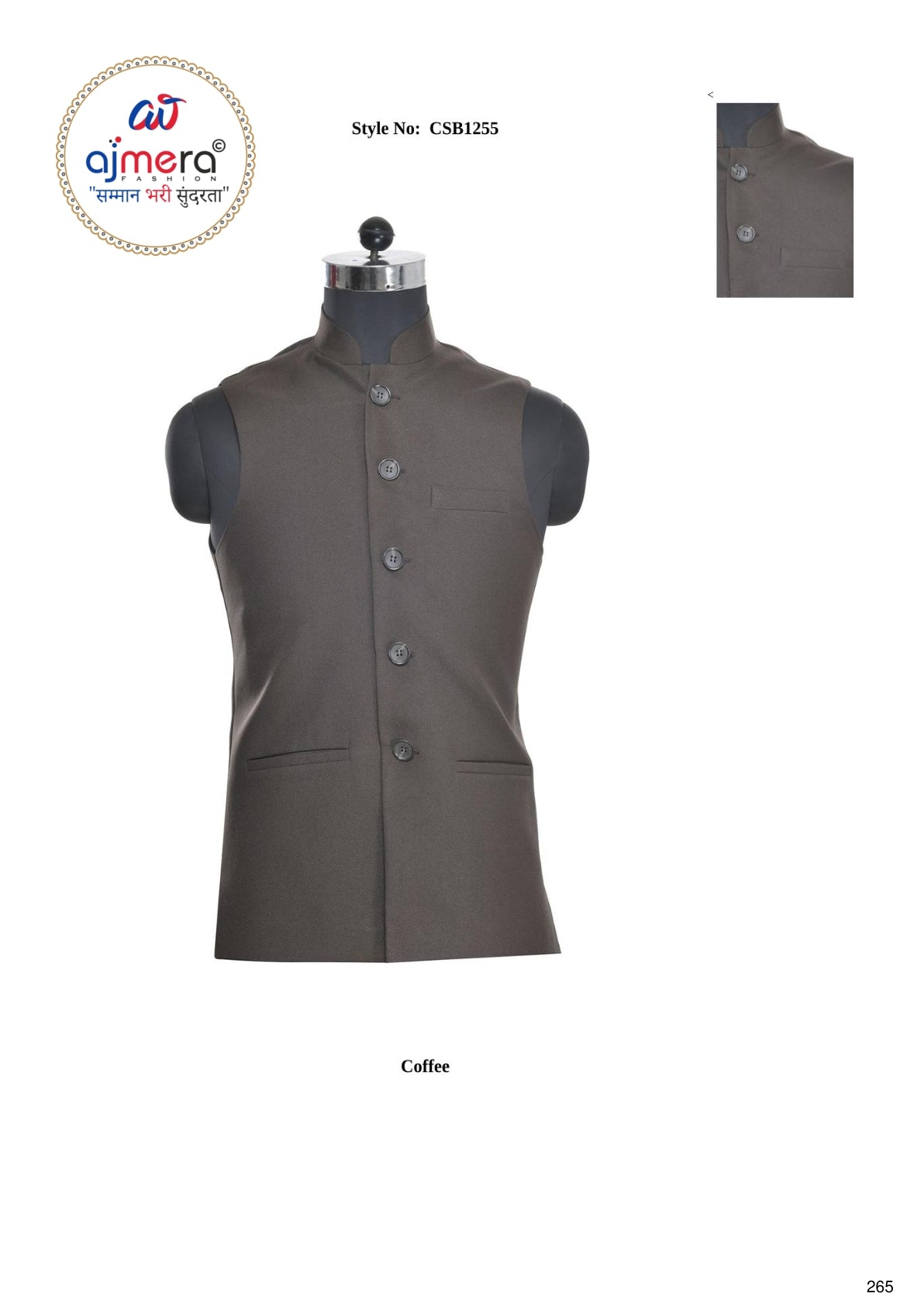 Premium Mens Waist Coat Supplier India | SNA-CSB1255