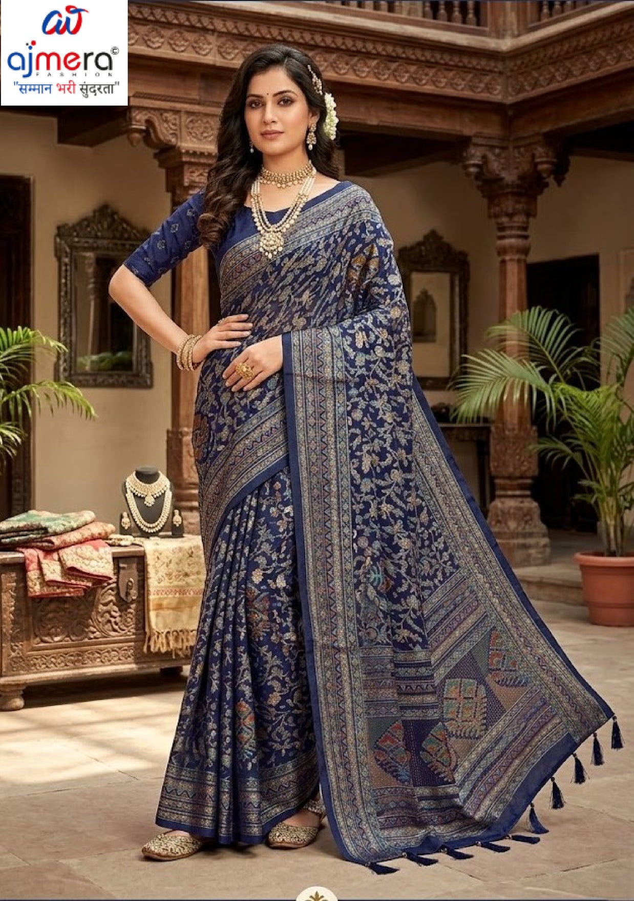Contemporary Printed Saree with Blouse Piece for Premium Wear  | RDD-VISHAKA VOL-4