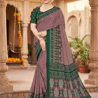 Trendy Printed Saree with Blouse Piece for Women’s Ethnic Wardrobe | PUS-DREAM GIRL-513