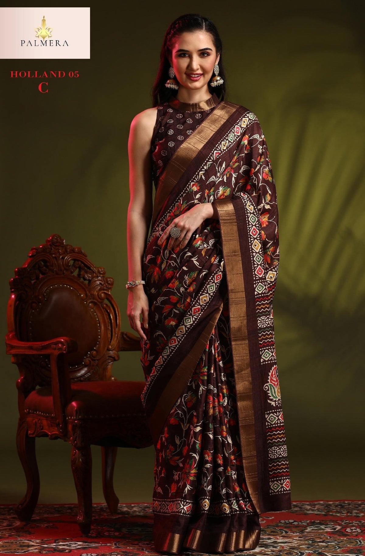 Holland Silk Handloom Silk Saree with Blouse for Premium Ethnic and Traditional Wear | ALL-HOLLAND SILK-05