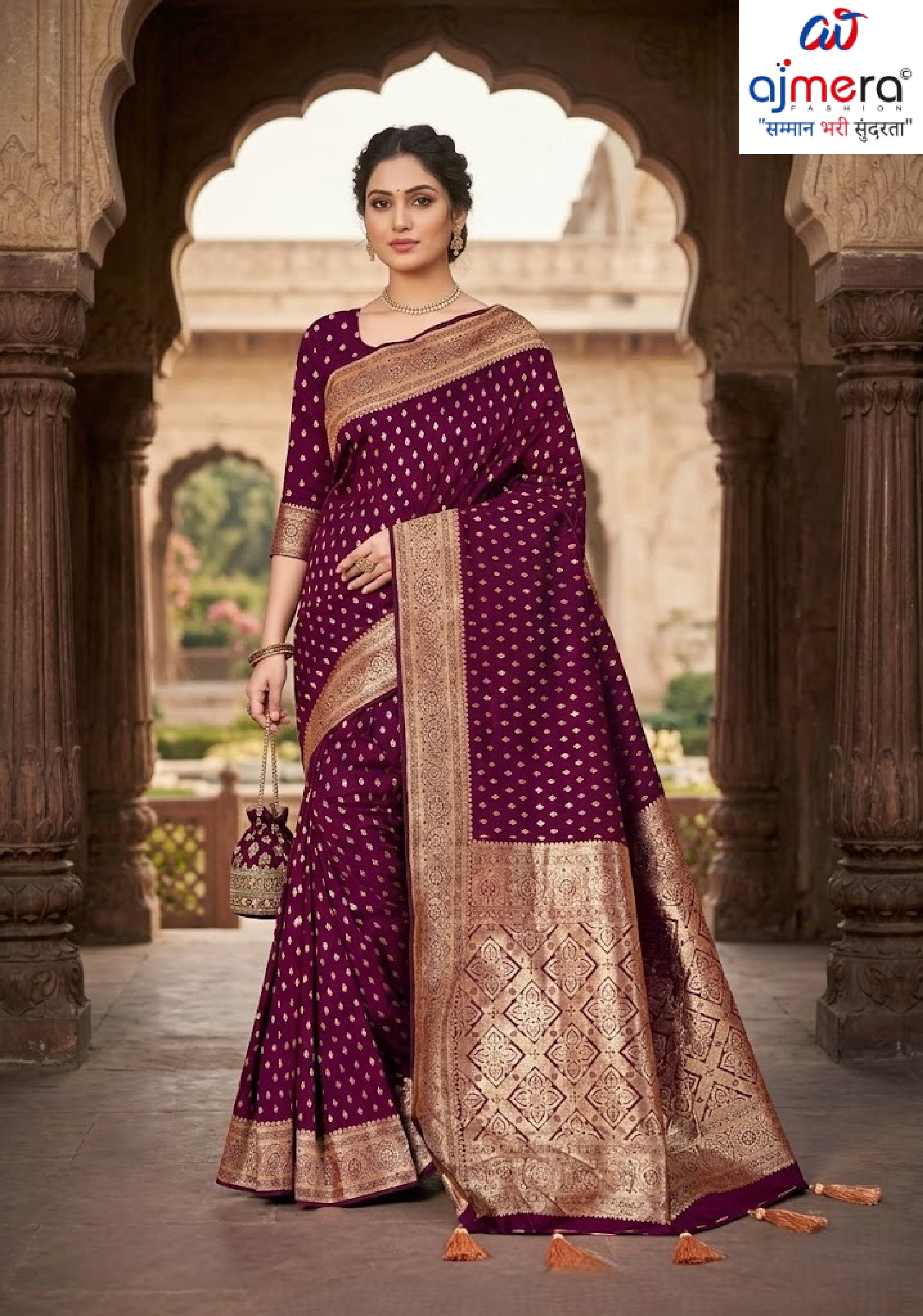 Classic Jacquard Silk Saree with Blouse Piece for Elegant Traditional Look | DBU-BANARASI SILK VOL-3