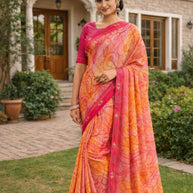 Graceful Printed Saree with Blouse Piece for Modern Ethnic Fashion  | RDD-FEMINA VOL-4