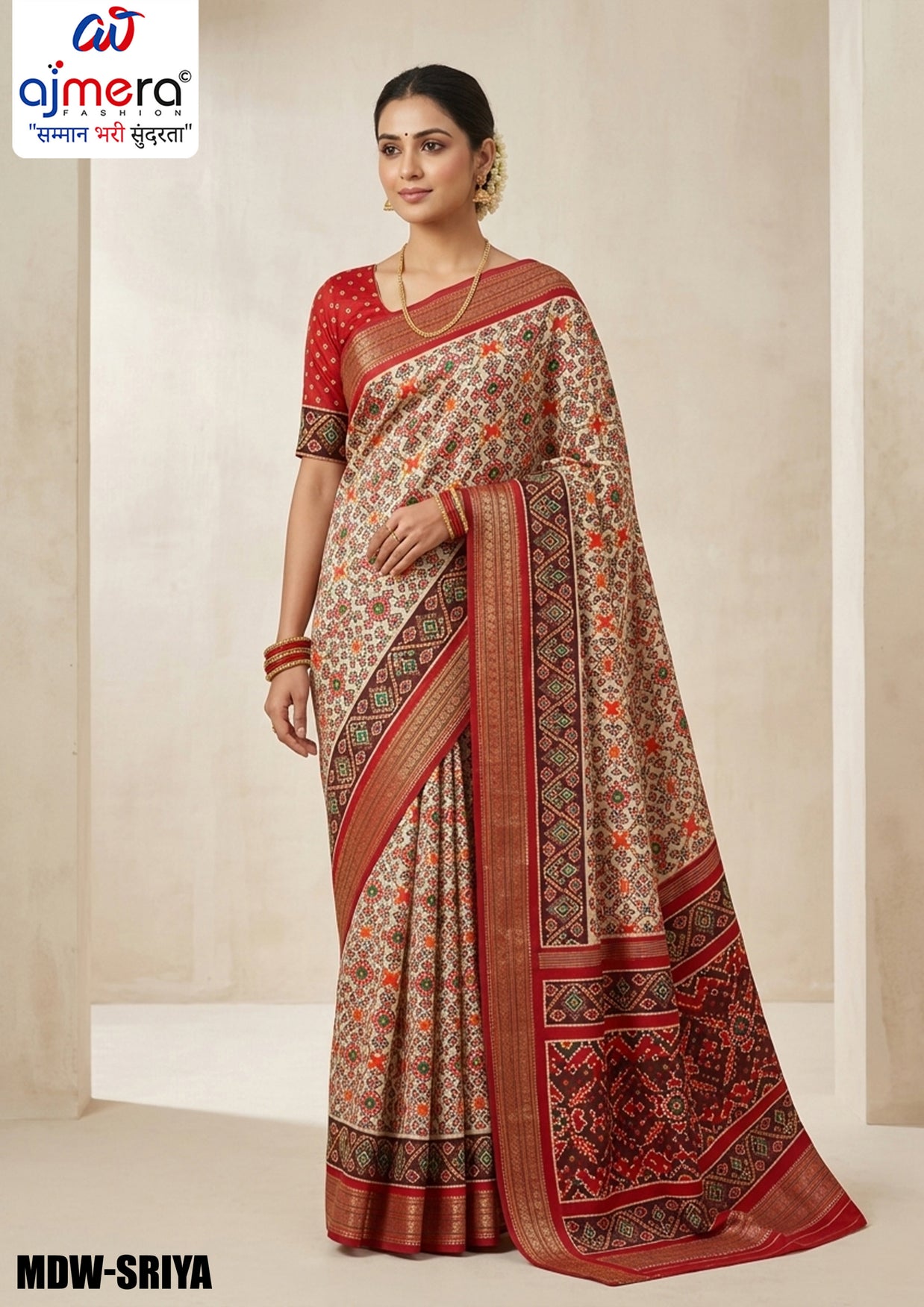 Cultural Elegance Jacquard Silk Saree With Blouse Piece | MDW-SRIYA