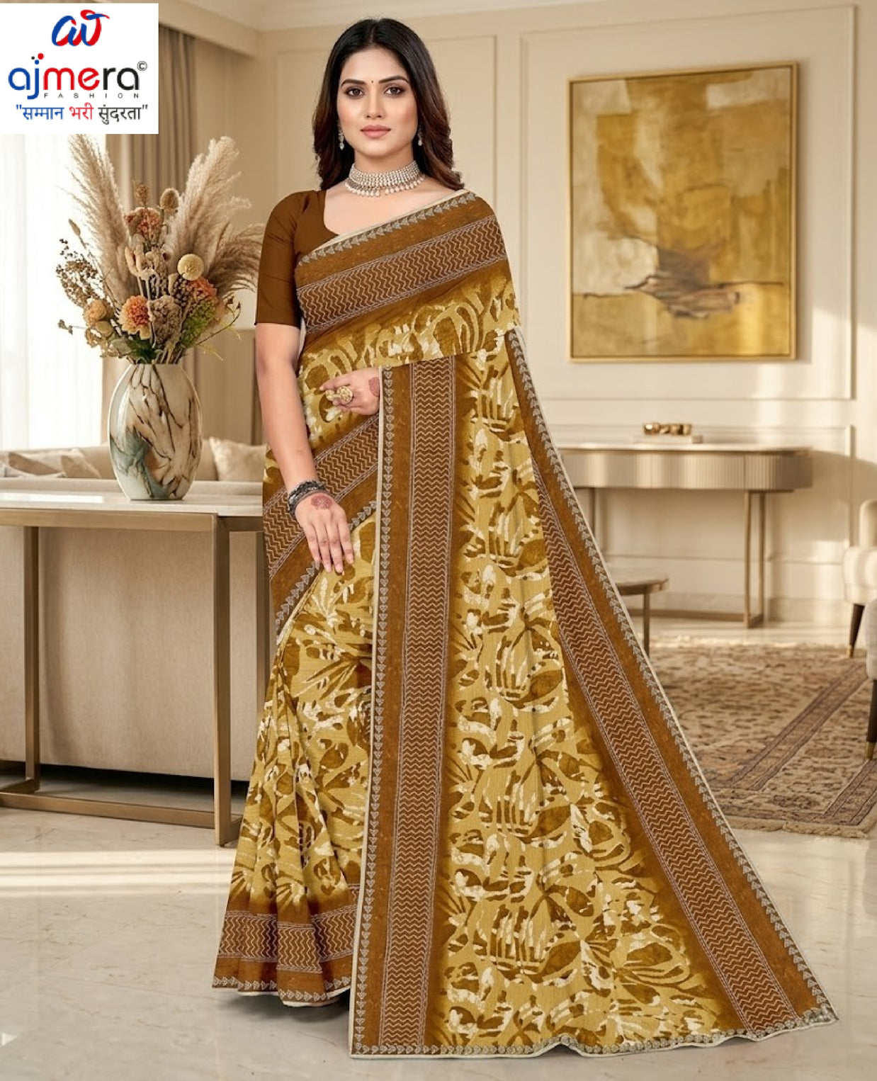 Beautiful Printed Saree with Blouse Piece for Cultural Celebrations | GPT-MEGHA-1