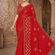 Dyed Matching Saree Supplier with Blouse Piece for Premium Ethnic and Traditional Wear | VKM-COMPANY