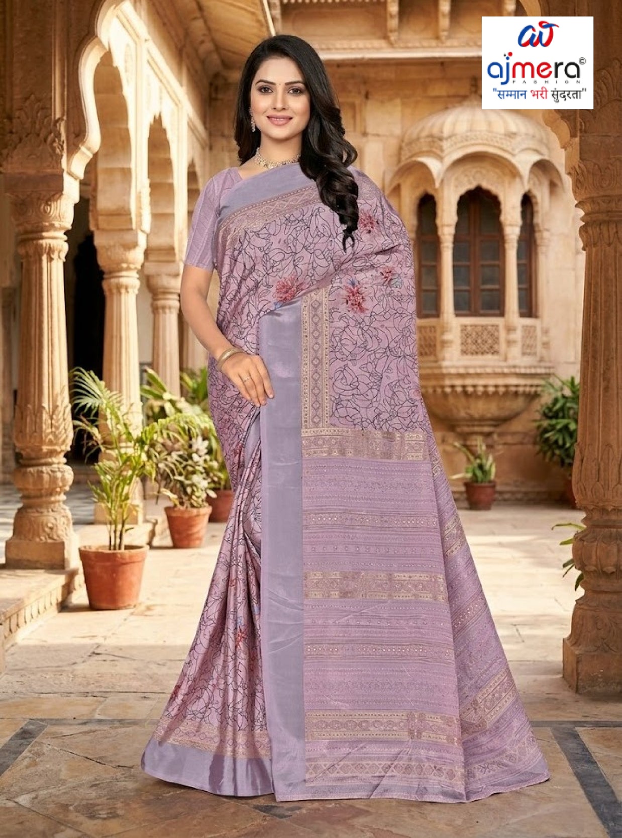 Premium Printed Saree without Blouse for Ethnic Elegance  | GLC-SWEETY
