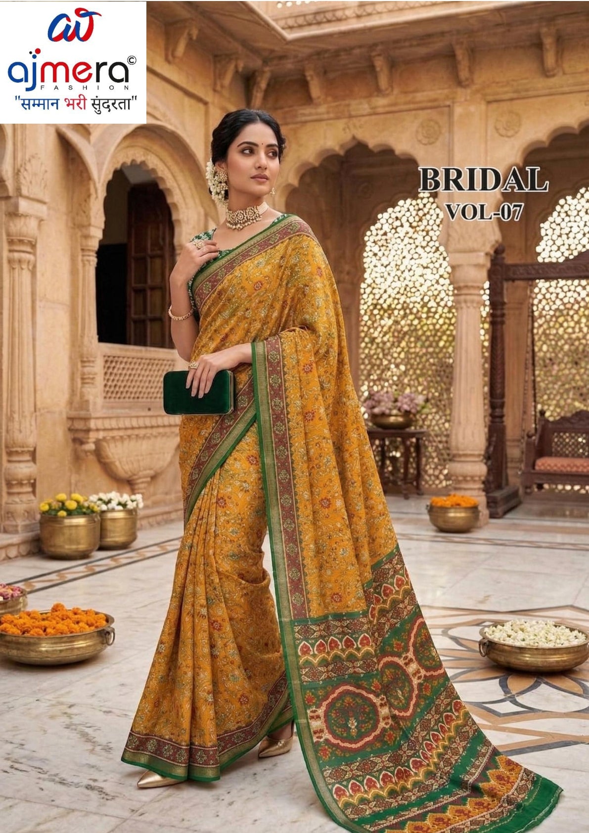 Trendy Printed Saree with Blouse Piece for Women’s Ethnic Wardrobe  | RMF-BRIDAL VOL-7
