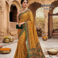 Trendy Printed Saree with Blouse Piece for Women’s Ethnic Wardrobe  | RMF-BRIDAL VOL-7