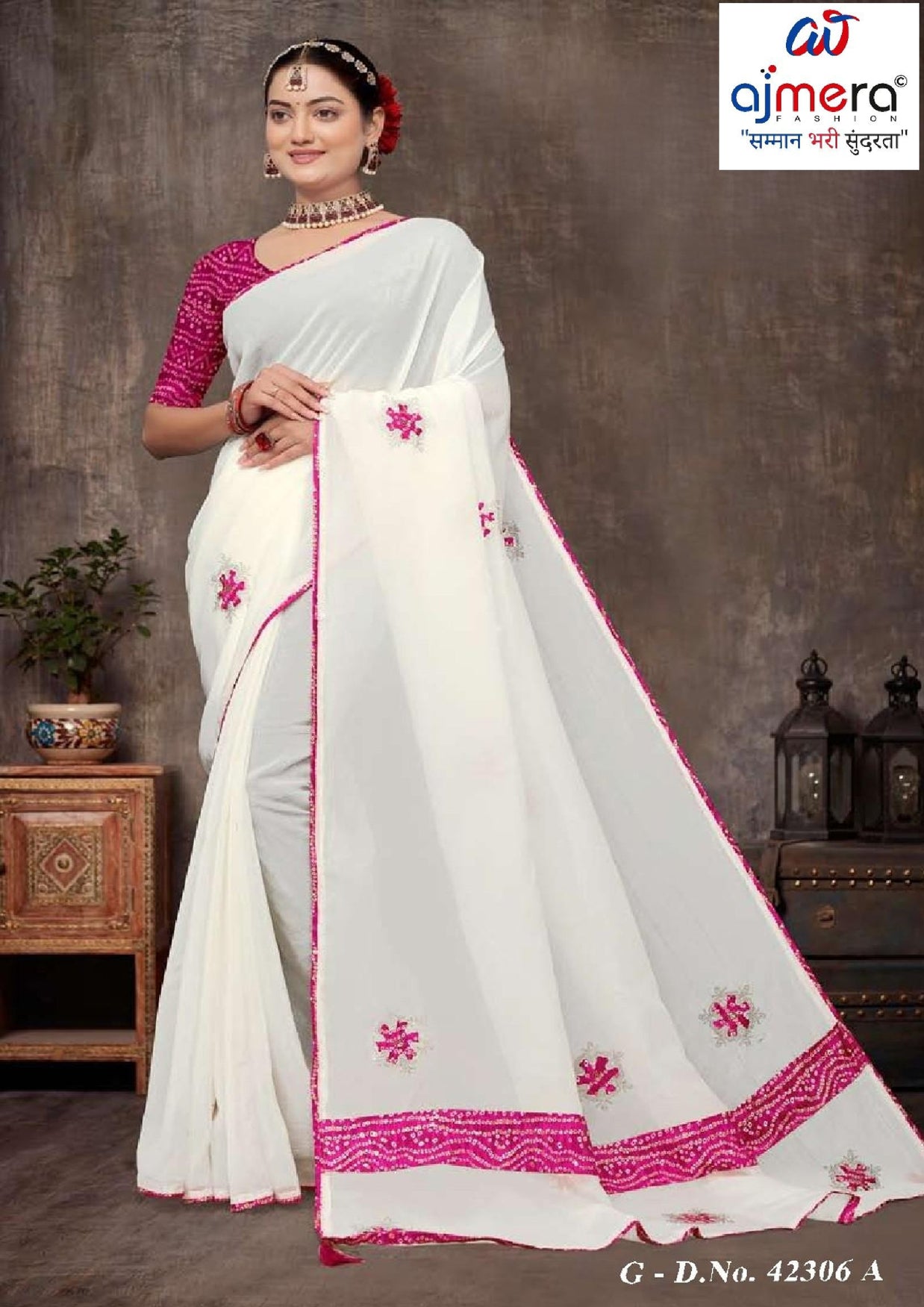 Exclusive Printed Saree with Blouse Piece for Elegant Ethnic Look  | SSR-EFFORT