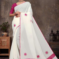Exclusive Printed Saree with Blouse Piece for Elegant Ethnic Look  | SSR-EFFORT