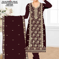 Premium Georgette Blooming Unstitched Suit Set | KVF-MARYAM