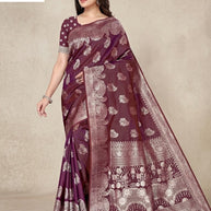 Stylish Jacquard Silk Saree with Blouse Piece for Festive Collection | TUL-MALBARI SILK VOL-59