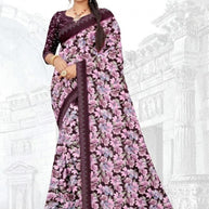 Exclusive Printed Saree with Blouse Piece for Elegant Ethnic Look  | GLC-GULABOO