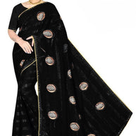 Printed Dyed Matching Saree with Blouse Piece for Premium Ethnic and Traditional Wear | VKM-ONE TIME