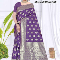 Refined Elegance Jacquard Silk Saree With Blouse Piece | TUL-MATWALI DHUN SILK