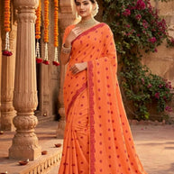 Soft Cotton Saree with Without Blouse for Premium Ethnic and Traditional Wear | PJA-BANGAL BEAUTY