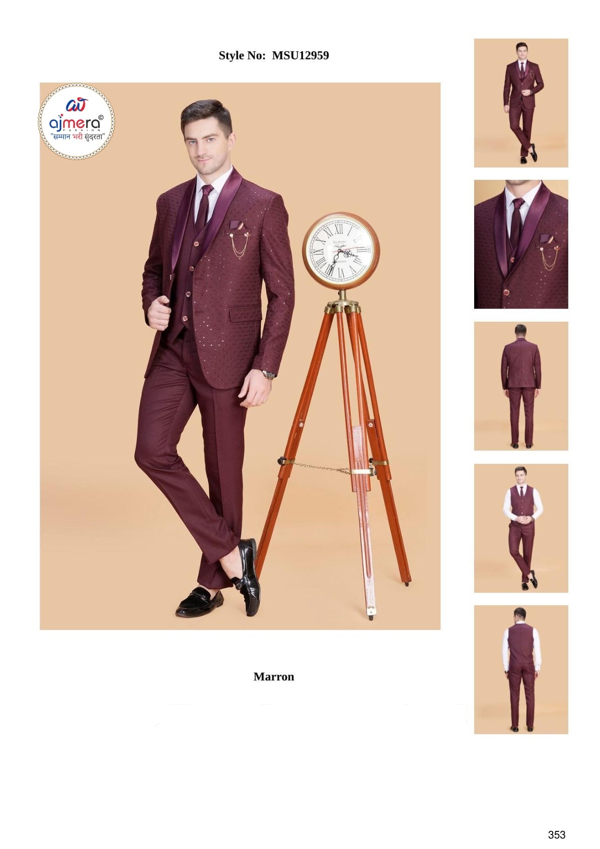 Mens Suit Manufacturer for Distributors | SNA-MSU12959