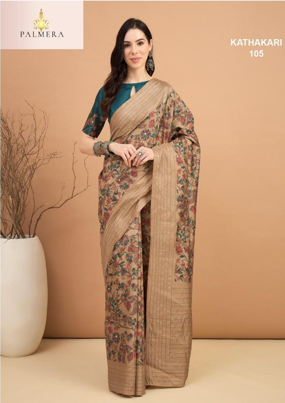 Palmera Saree Manufacturer and Palmera Saree Supplier | ALL-KATHAKARI VOL-01