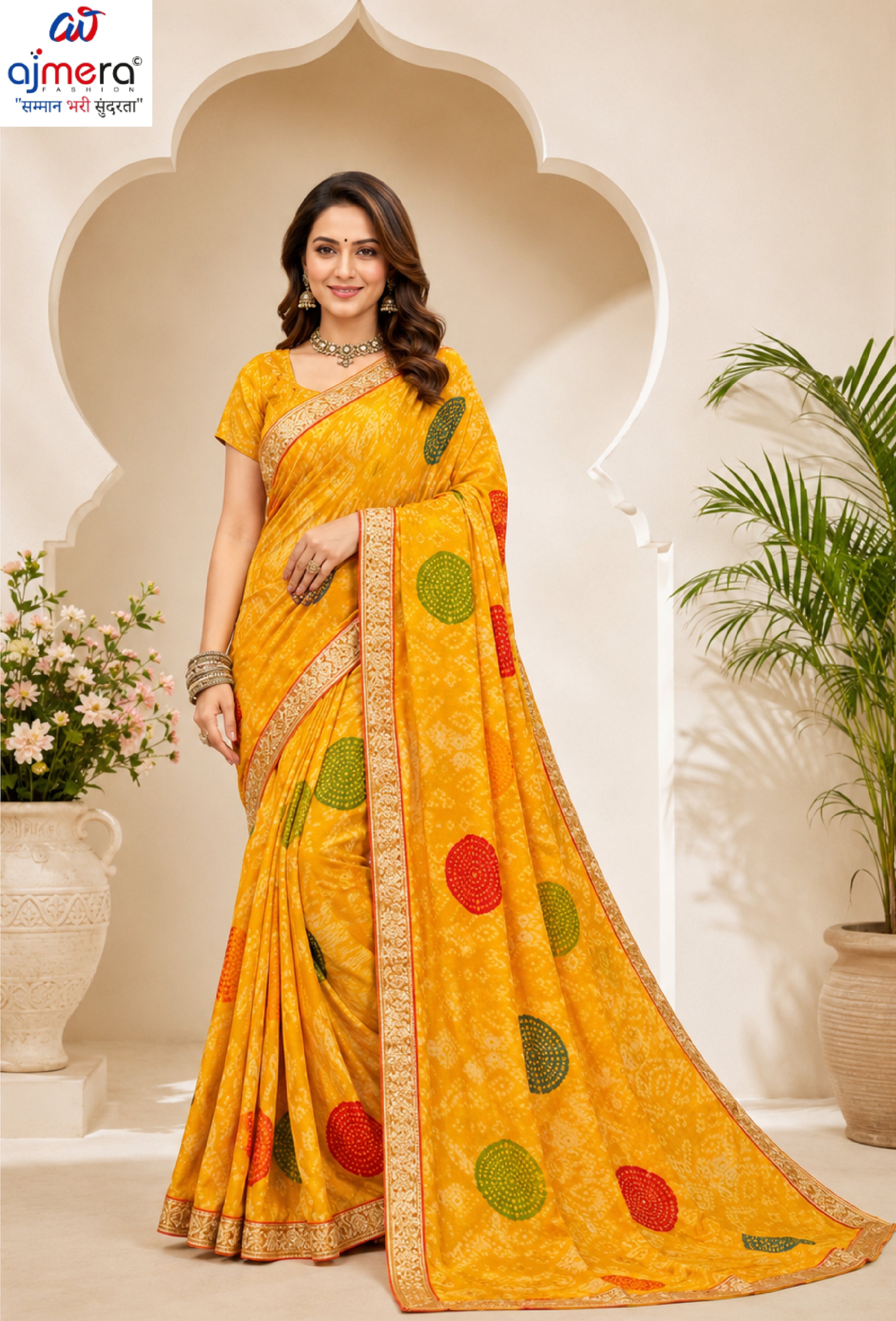 Trendy Printed Saree with Blouse Piece for Women’s Ethnic Wardrobe | RDD-NIKITA