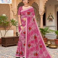 Stylish Printed Saree with Blouse Piece for Traditional Celebrations  | GPT-BIJLI-2