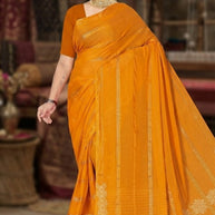 Dyed Matching Saree Dealer without Blouse for Premium Ethnic and Traditional Wear | KAVI-TOUCH