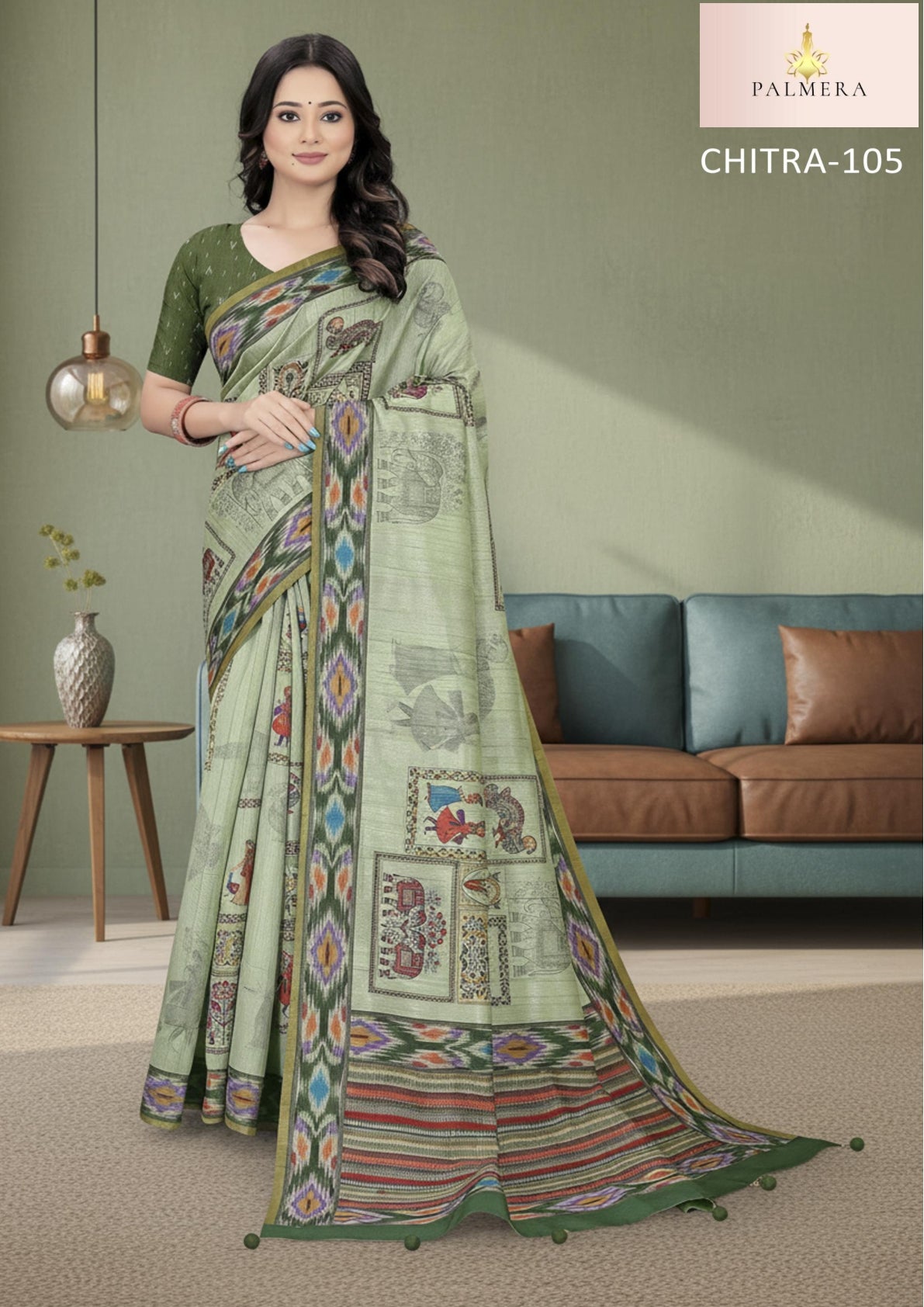Chitra Blended Silk Saree with Blouse for Premium Ethnic and Designer Wear | ALL-CHITRA VOL-01