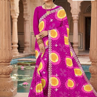 Fashionable Printed Saree with Blouse Piece for Festive Collection  | TD-DEVRANI