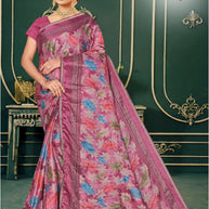 Trendy Printed Saree with Blouse Piece for Women’s Ethnic Wardrobe  | SNR-SUNDAY