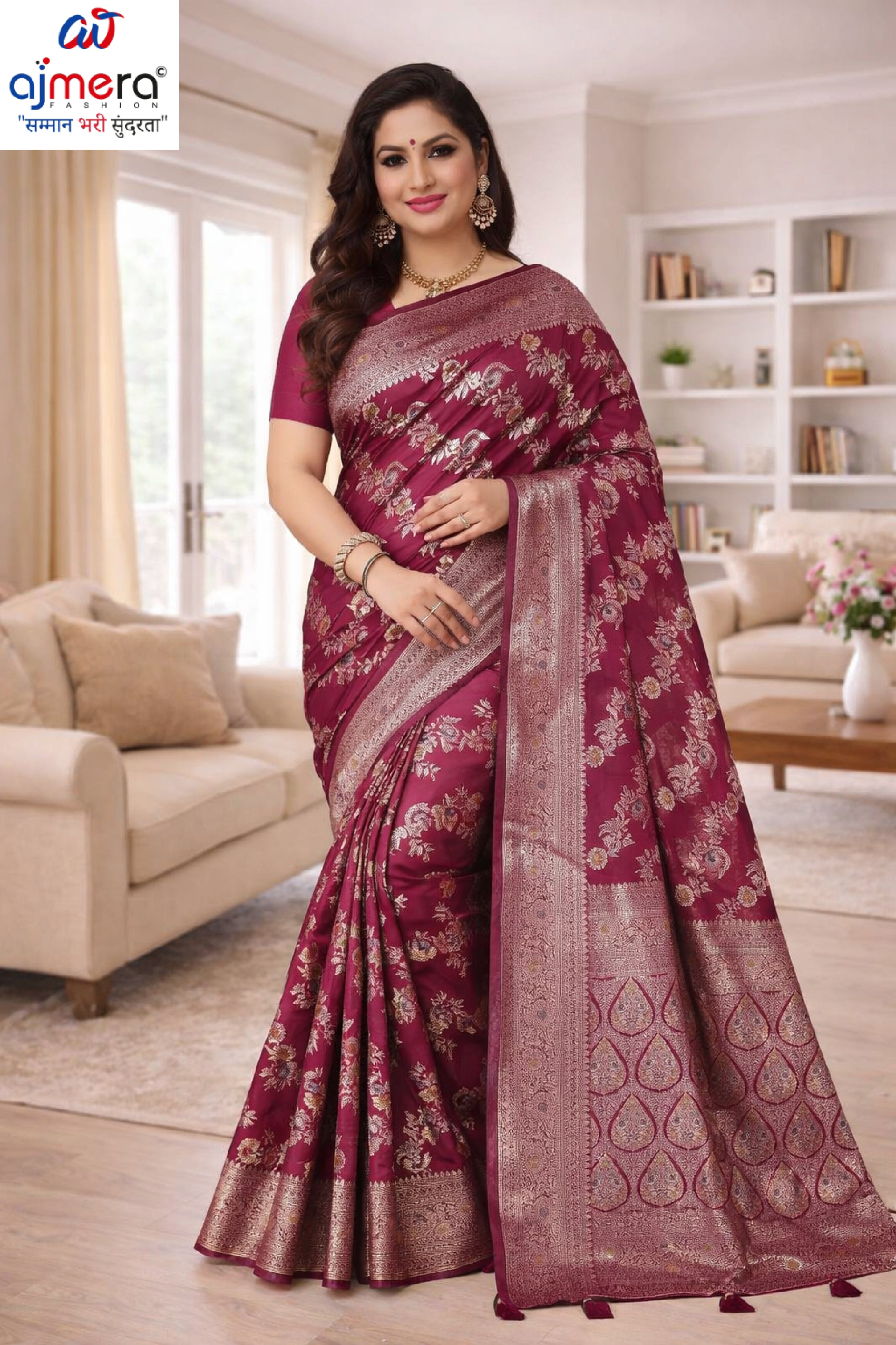 Rich Jacquard Silk Saree with Blouse Piece for Sophisticated Ethnic Style | TUL-CLEAR SILK VOL-04