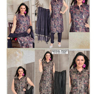 Designer Modal Silk Kurti Set for Women | MJC-MODAL SILK PRINT