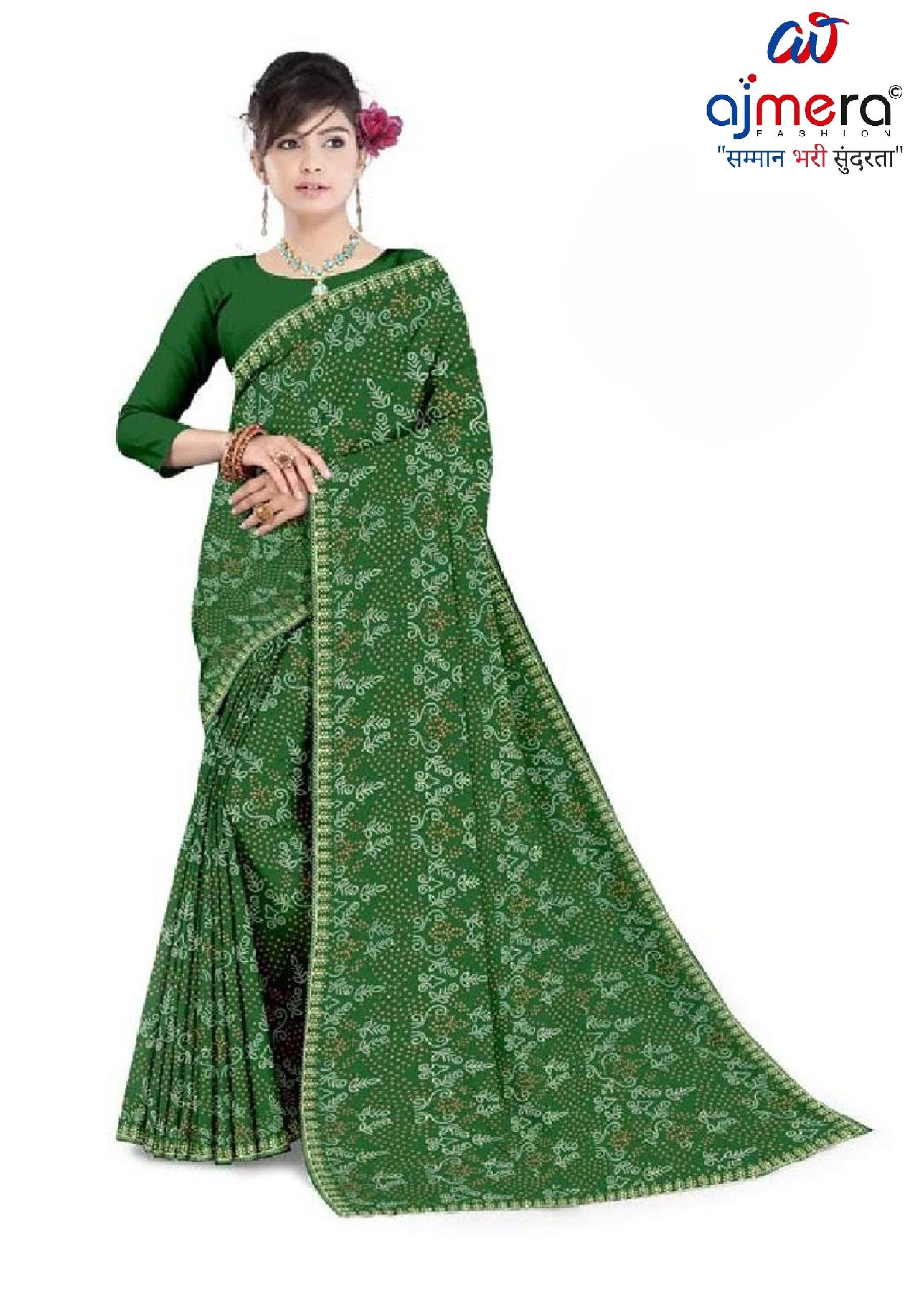 Beautiful Printed Saree with Blouse Piece for Cultural Celebrations | TD-SAVAN