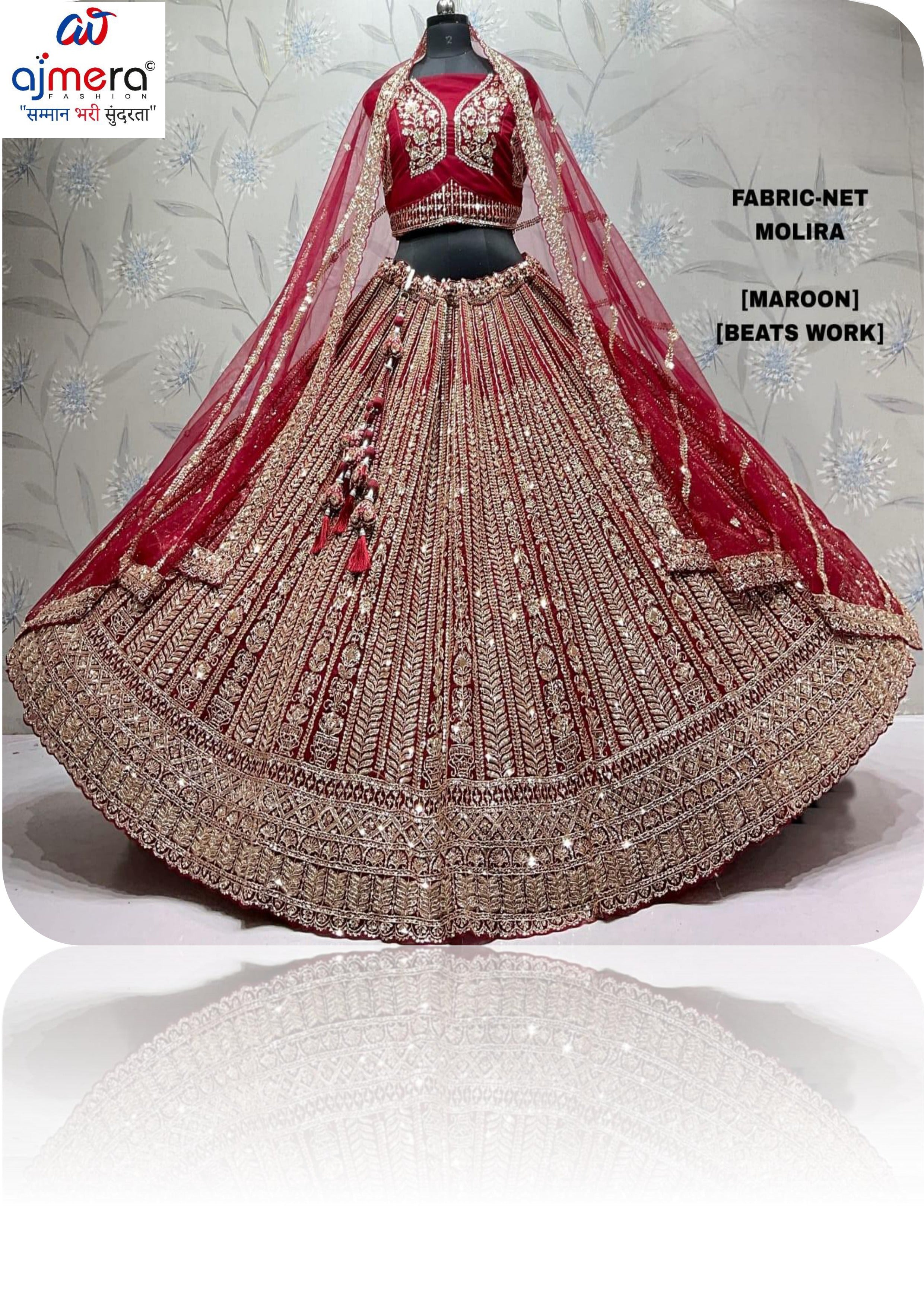 Net Beast Work Lehenga Choli Manufacturer Supplier Exporter|ADD-MOLIRA