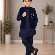 Wholesale Boys Jacquard Modi Koti Set | JDW-7093