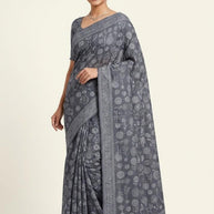 Chic Printed Saree without Blouse for Sophisticated Ethnic Style  | SSR-SOPHIA