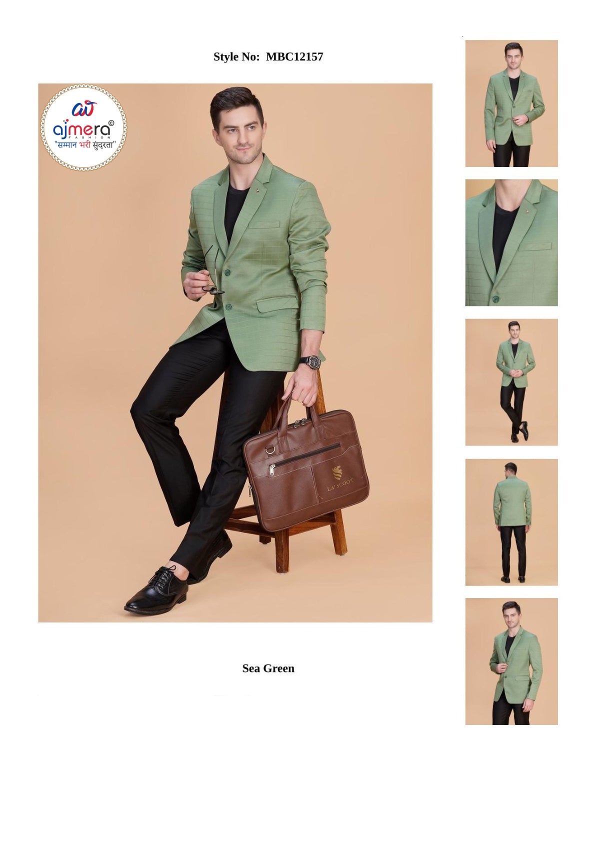 Premium Men’s Formal Blazer for Business & Party Wear | SNA-MBC12157