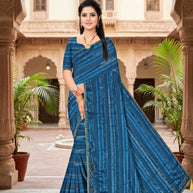 Trendy Dyed Matching Saree with Blouse Piece for Premium Ethnic and Traditional Wear | TIK-BAJIRAO