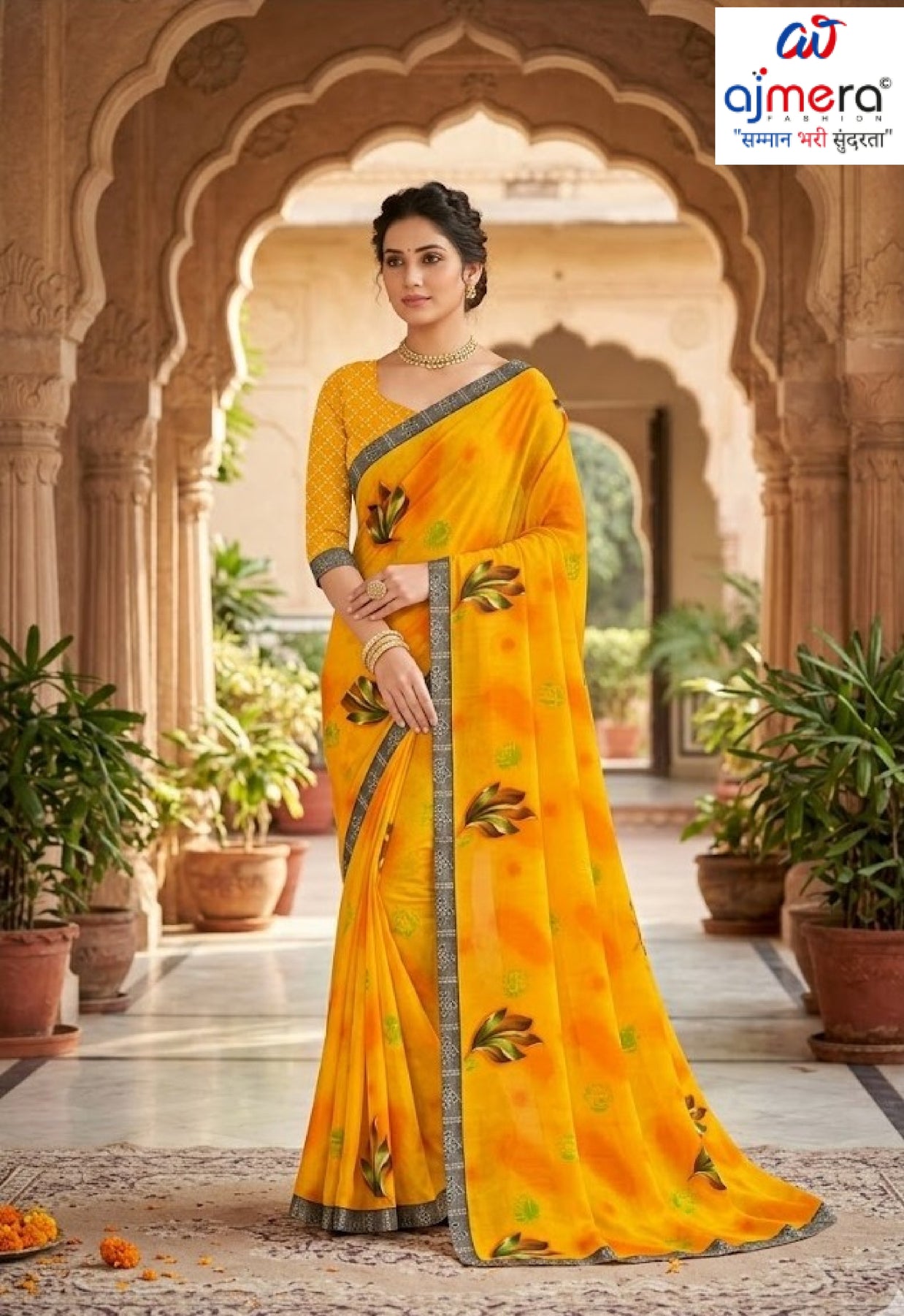 Trendy Printed Saree with Blouse Piece for Women’s Ethnic Wardrobe  | TTS-RATNALEKHA