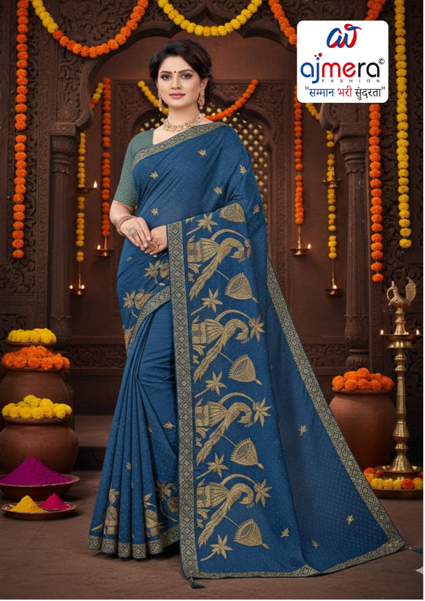 Fancy Saree Wholesale Supplier with Blouse Piece for Premium Ethnic and Traditional Wear | VKM-ZILA