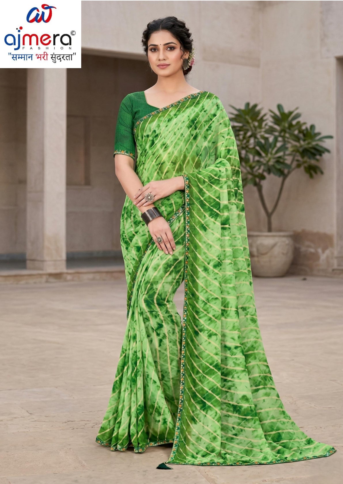 Elegant Printed Saree with Designer Blouse Piece for Festive Wear  | JS-NIKITA-2
