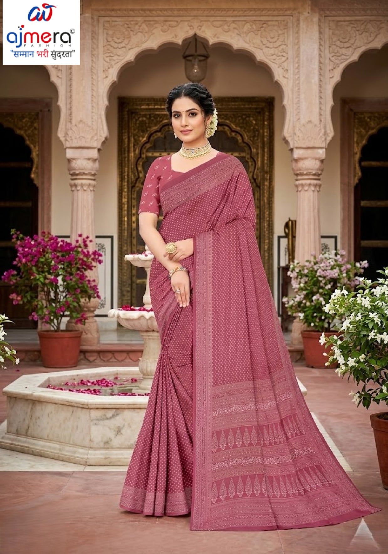 Designer Printed Saree with Blouse Piece for Special Occasions | PUS-DREAM GIRL-314