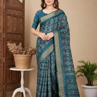 Silk Kota Silk Saree with Blouse for Premium Ethnic and Traditional Wear | ALL-HOLLAND SILK-124