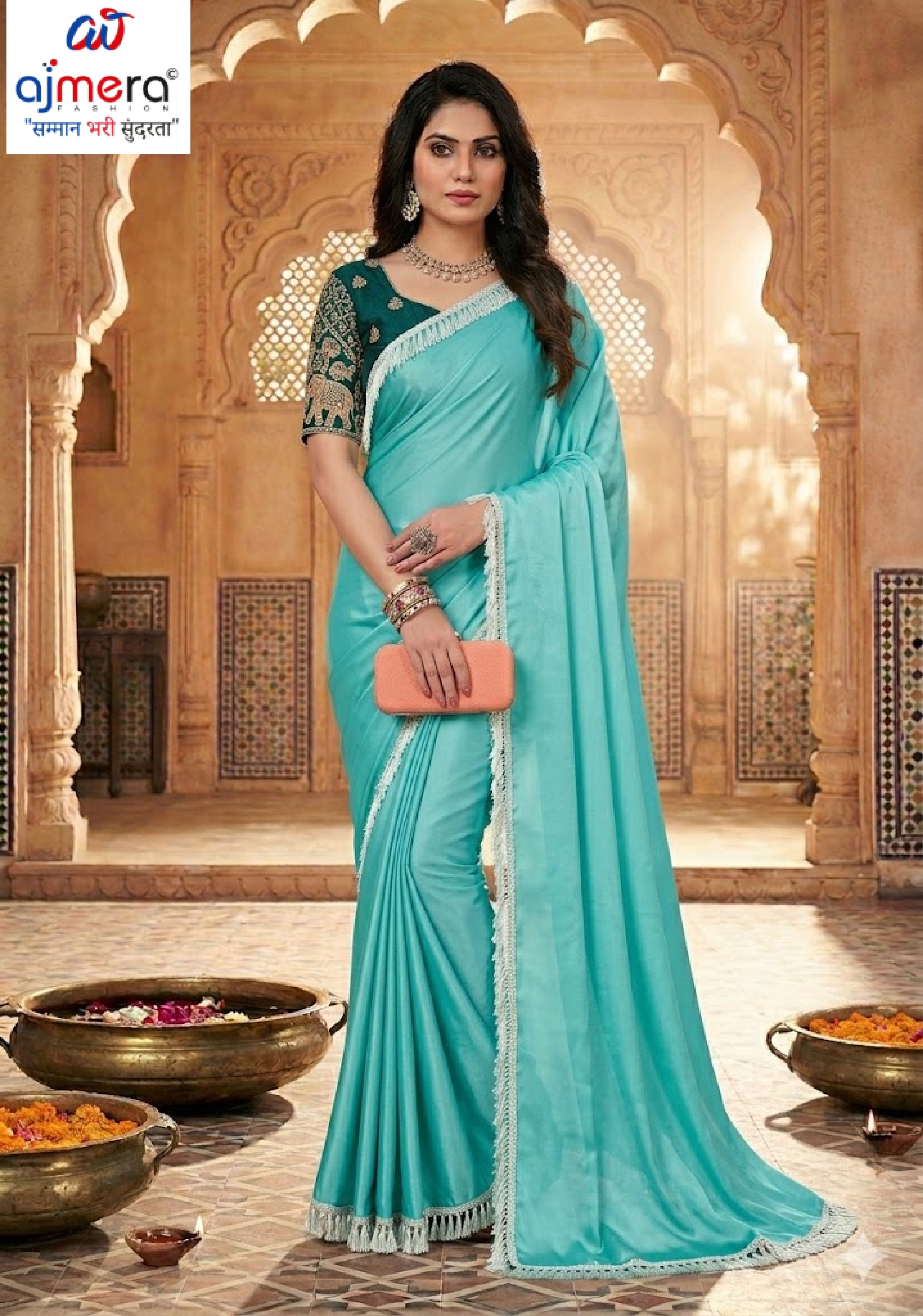 Jacquard Dyed Matching Saree Collection with Blouse Piece for Premium Ethnic and Traditional Wear | RLL-RIDHIMA SILK-3