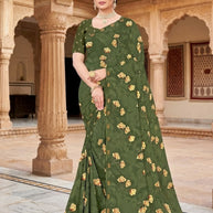 Contemporary Printed Saree with Blouse Piece for Premium Wear | GLC-SUHANA