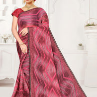 Classic Printed Saree with Blouse Piece for Timeless Traditional Style  | SNR-MATI